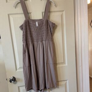 Zenana Taupe Sleeveless Romper